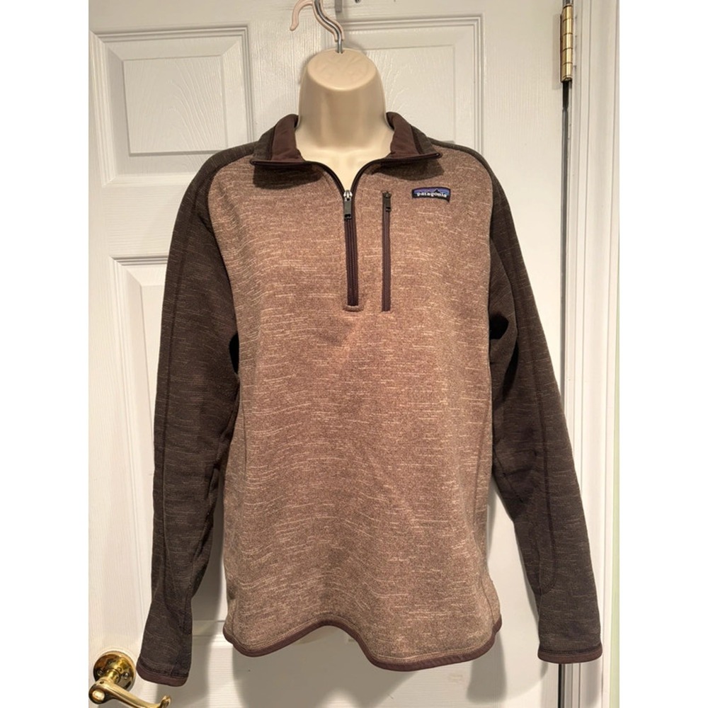 Patagonia Better Sweater 1/4 Zip Fleece Brown Mens M STY25522 Gorpcore Y2K